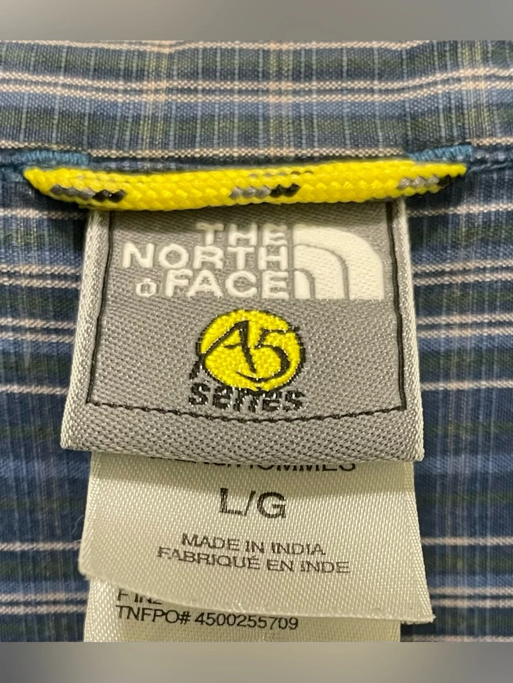 The North Face A5 Series vintage men's short-sleeve button-up trail shirt Size L